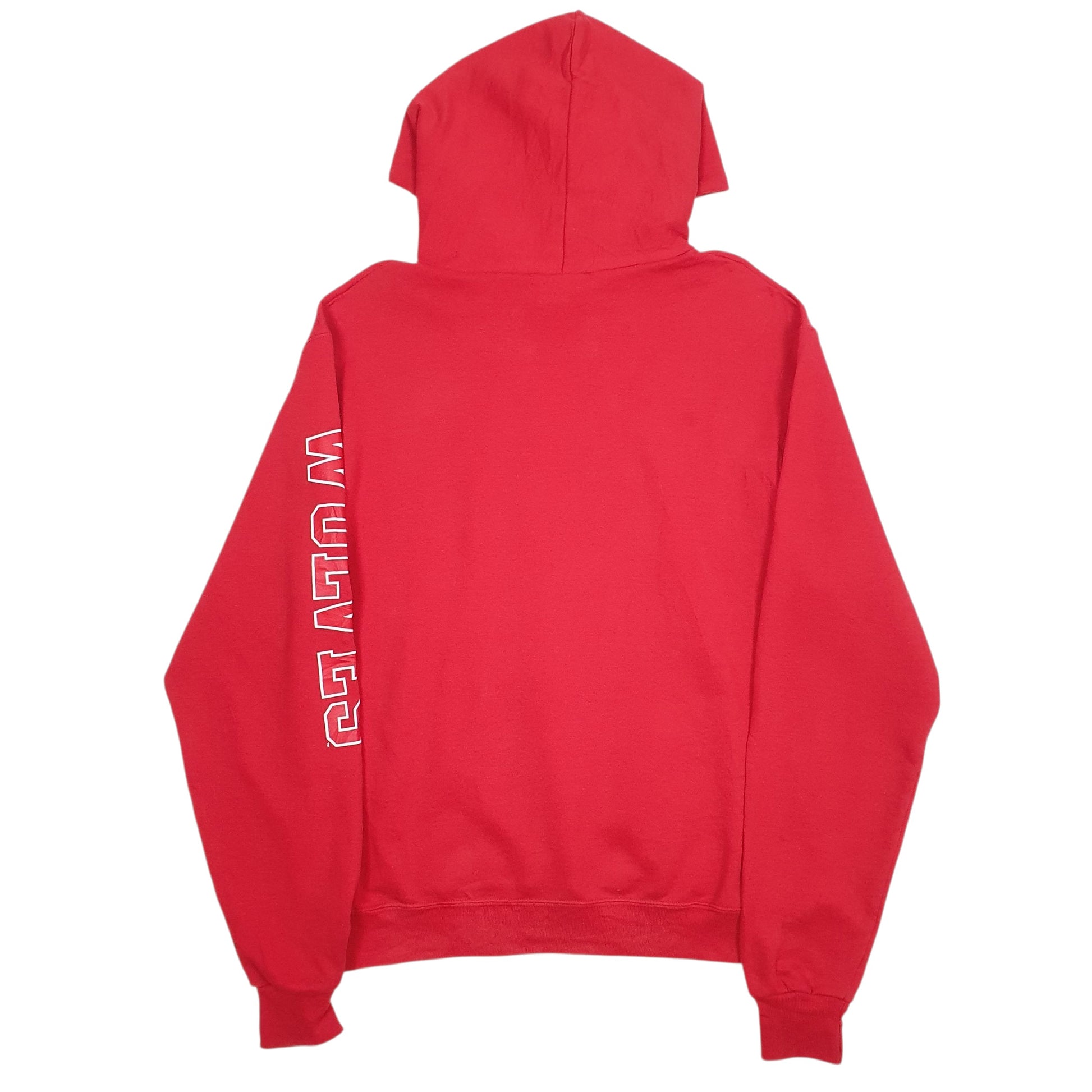 Mens Red Champion Western Oregon Wolves Hoodie Jumper