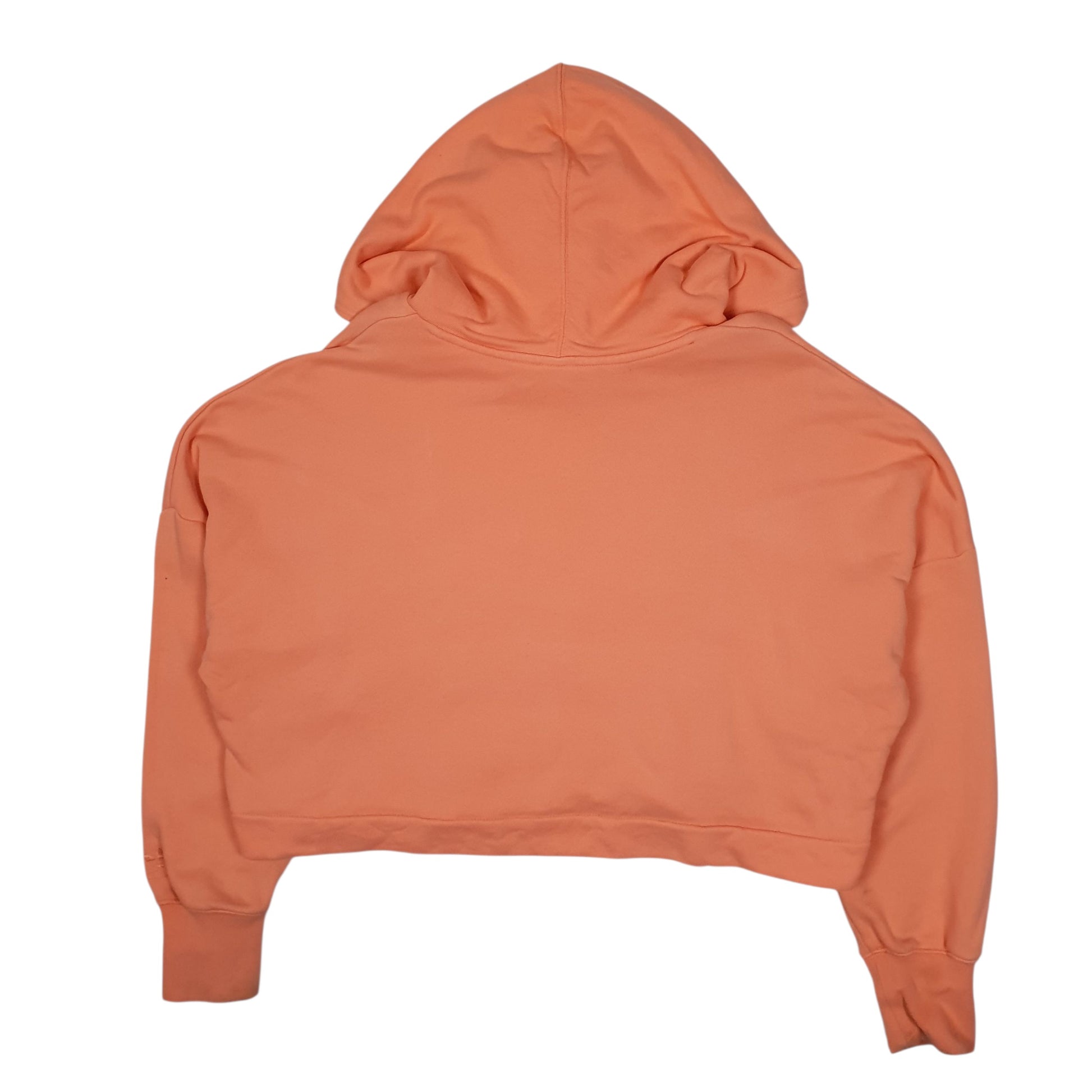 Womens Pink Adidas Crop Top Baggy Hoodie Jumper