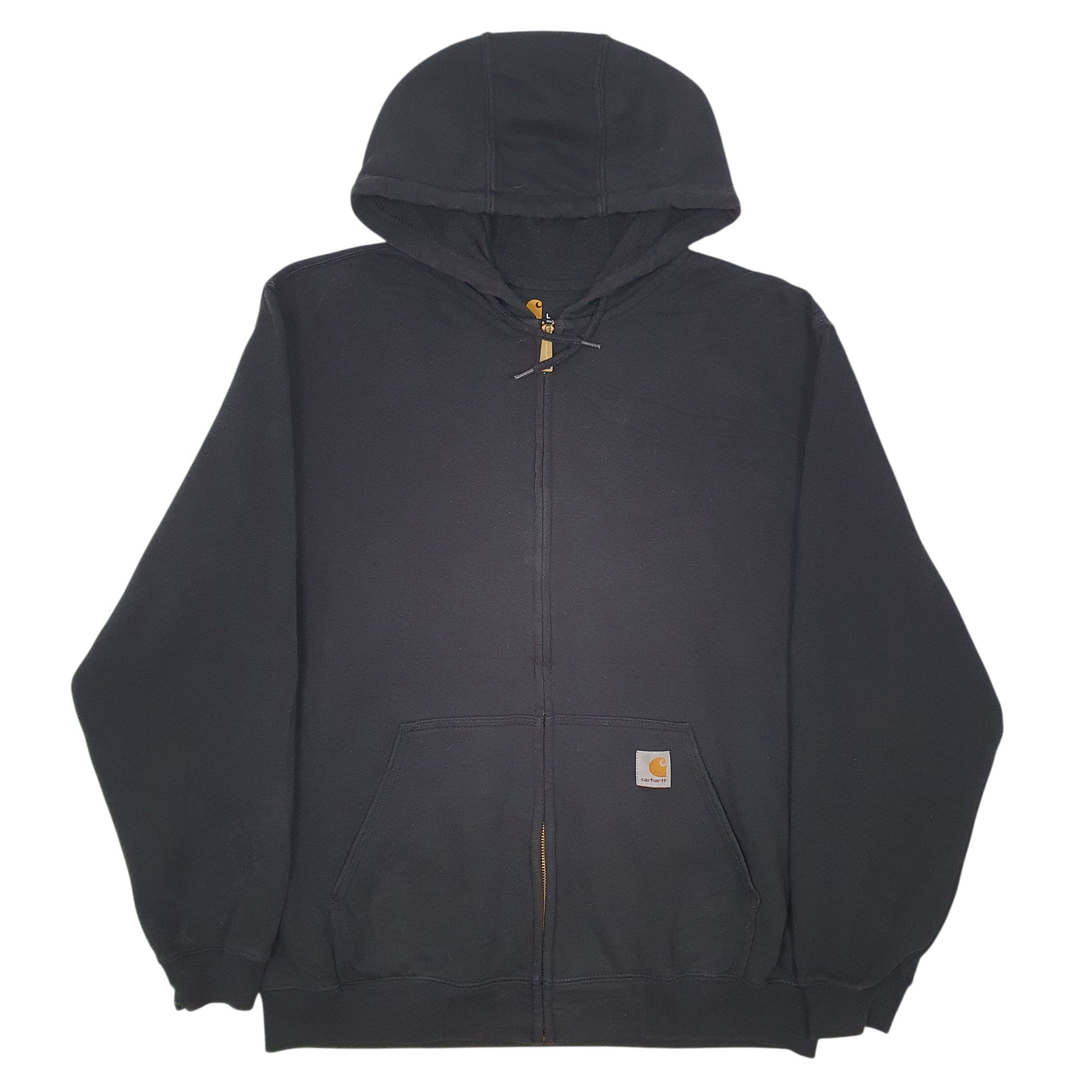 Mens Black Carhartt Original Fit Full Zip Jumper