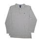Mens Grey Polo Ralph Lauren  Long Sleeve Polo Shirt