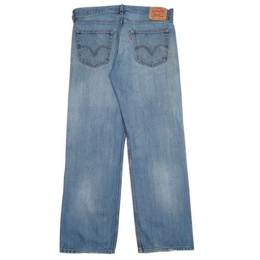 Mens Blue Levis Distressed  Jeans
