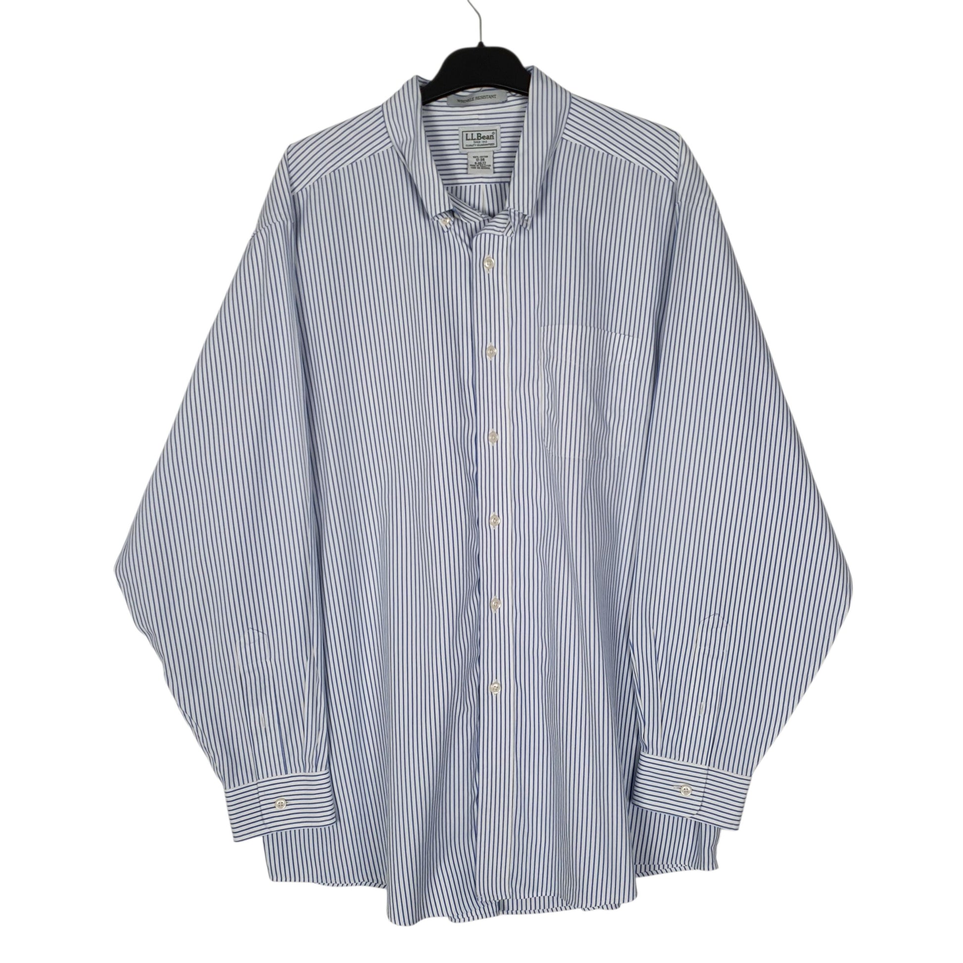 Mens Blue L.L.Bean  Long Sleeve Shirt