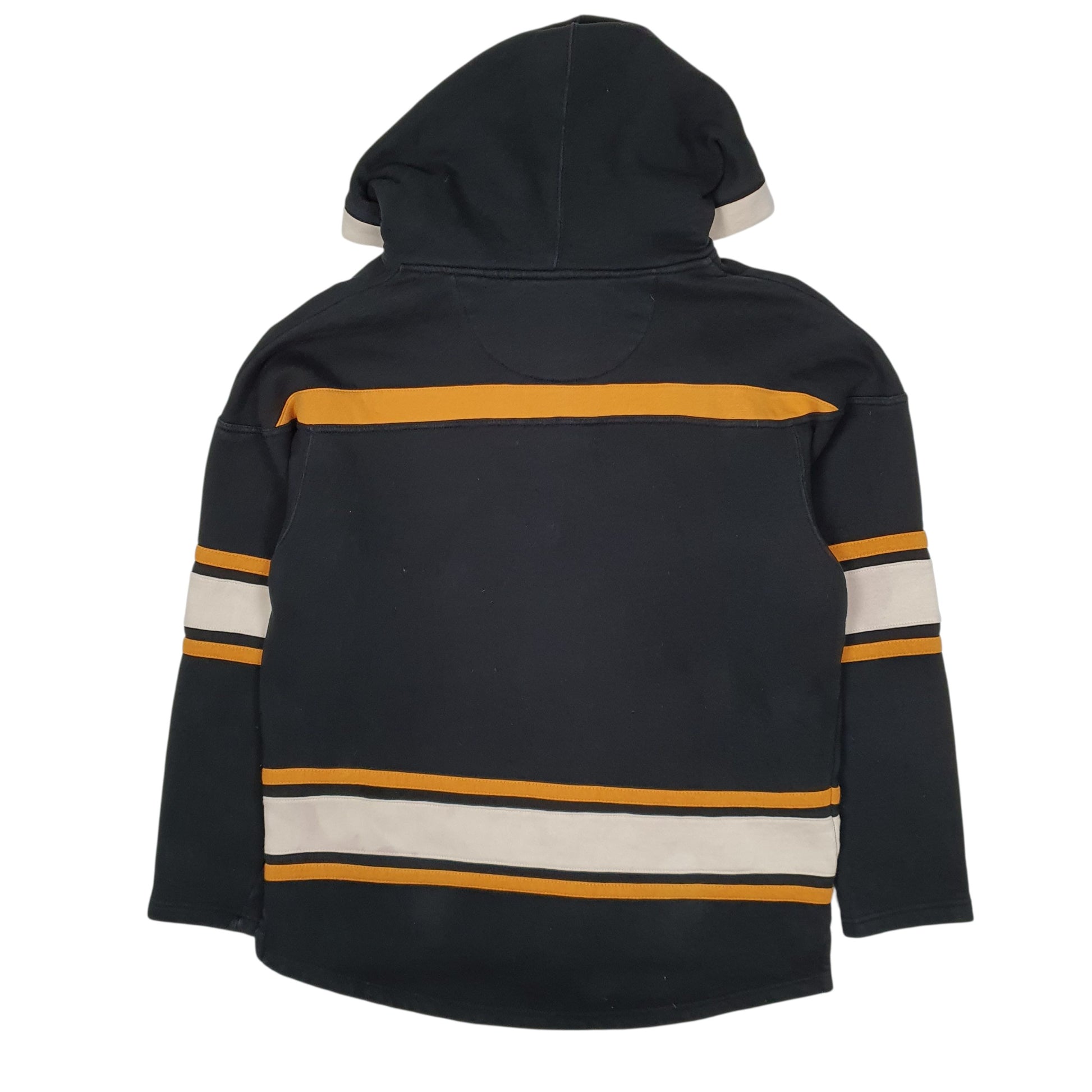 Mens Black Old Time Hockey Boston Bruins NHL Jersey Happy Gilmore Hoodie Jumper