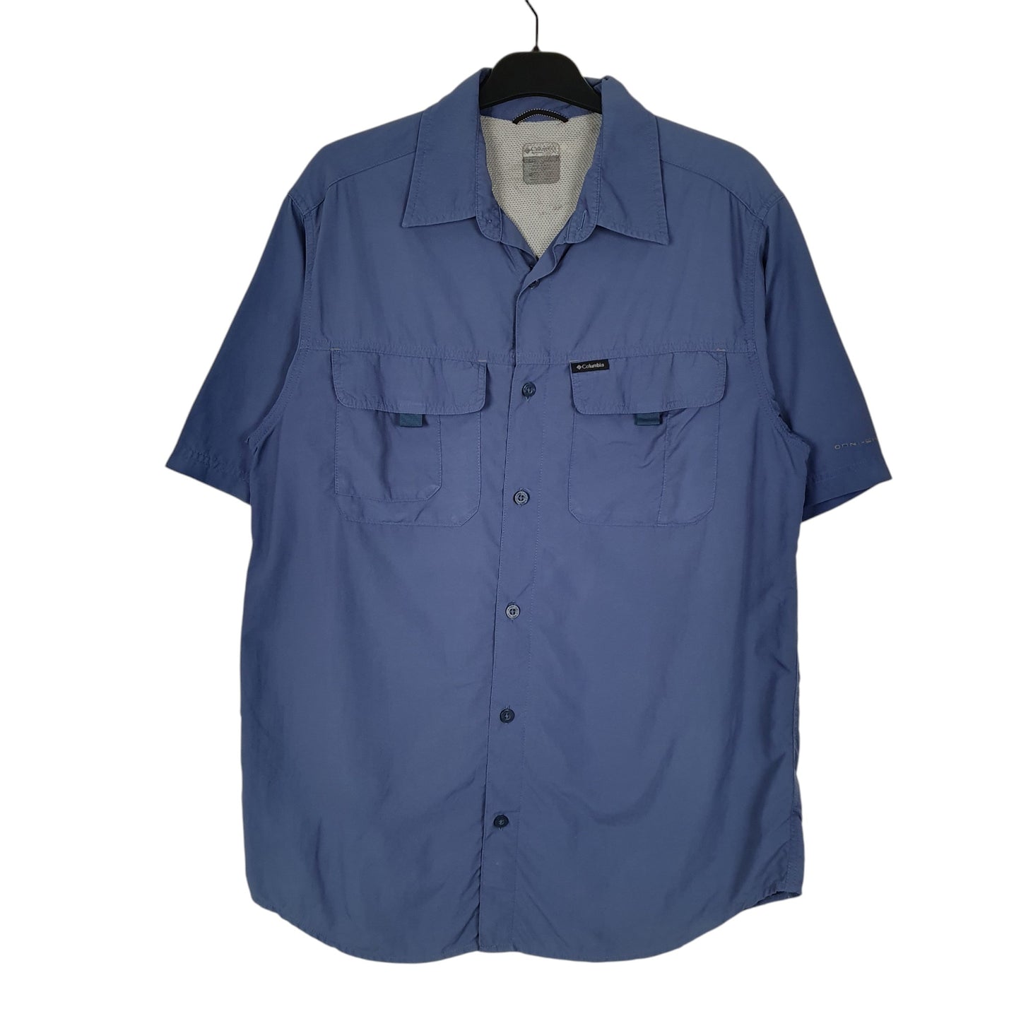 Mens Blue Columbia Sportswear Company Titanium Short Sleeve Shirt