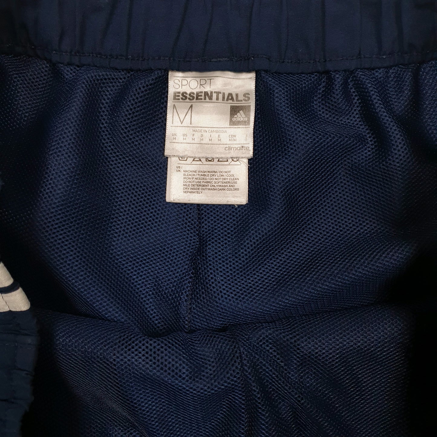 Mens Navy Adidas Climalite  Shorts