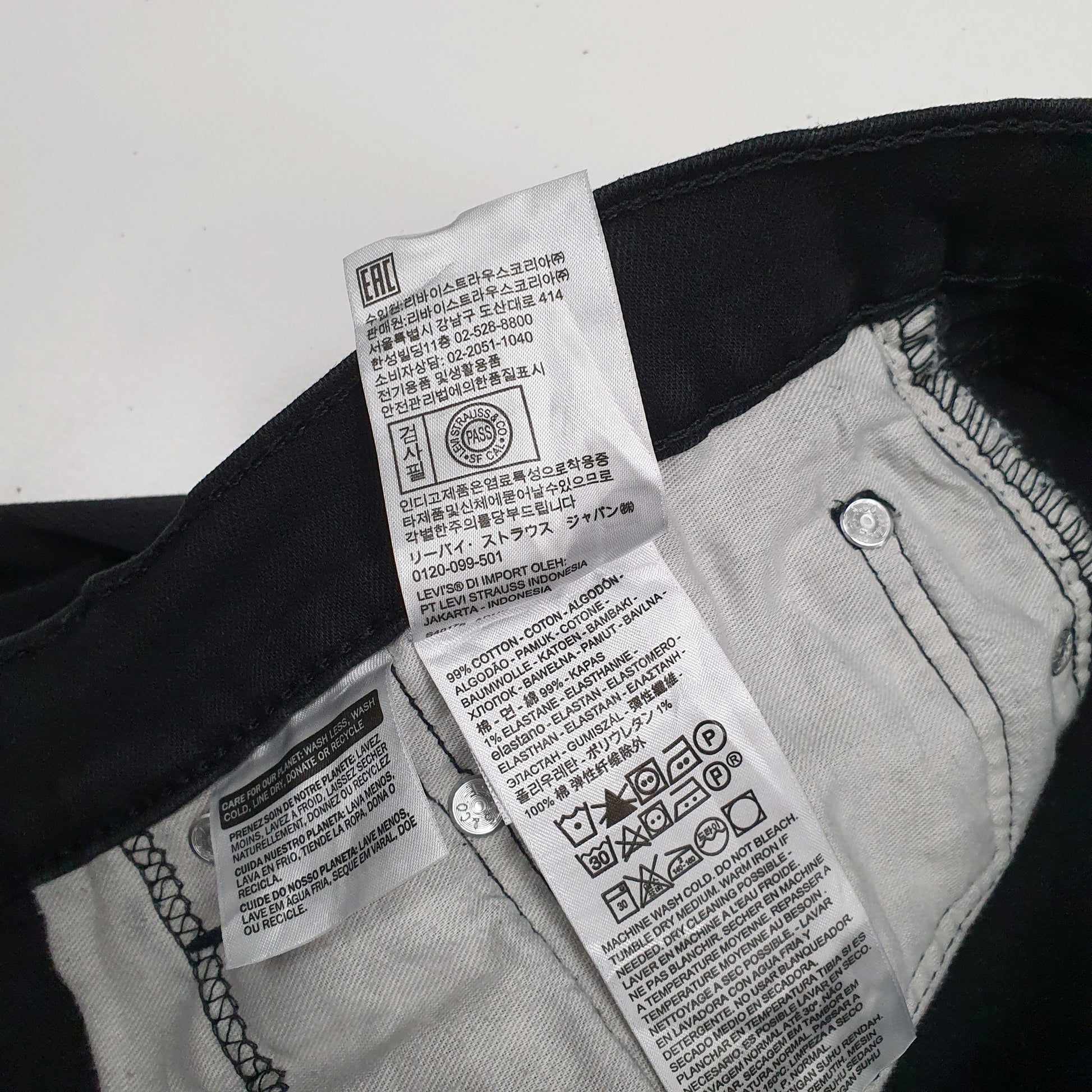 Mens Black Levis   Jeans