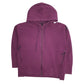 Womens Purple Adidas Hoodie Full Zip Jumper