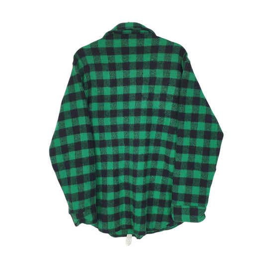 Mens Green Woolrich Thick Cruiser Mackinaw Vintage 90s  Shirt