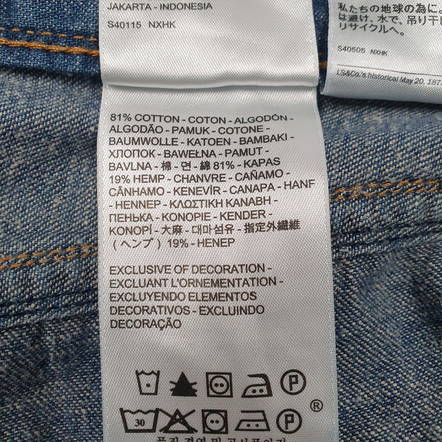 Mens Blue Levis Distressed  Jeans
