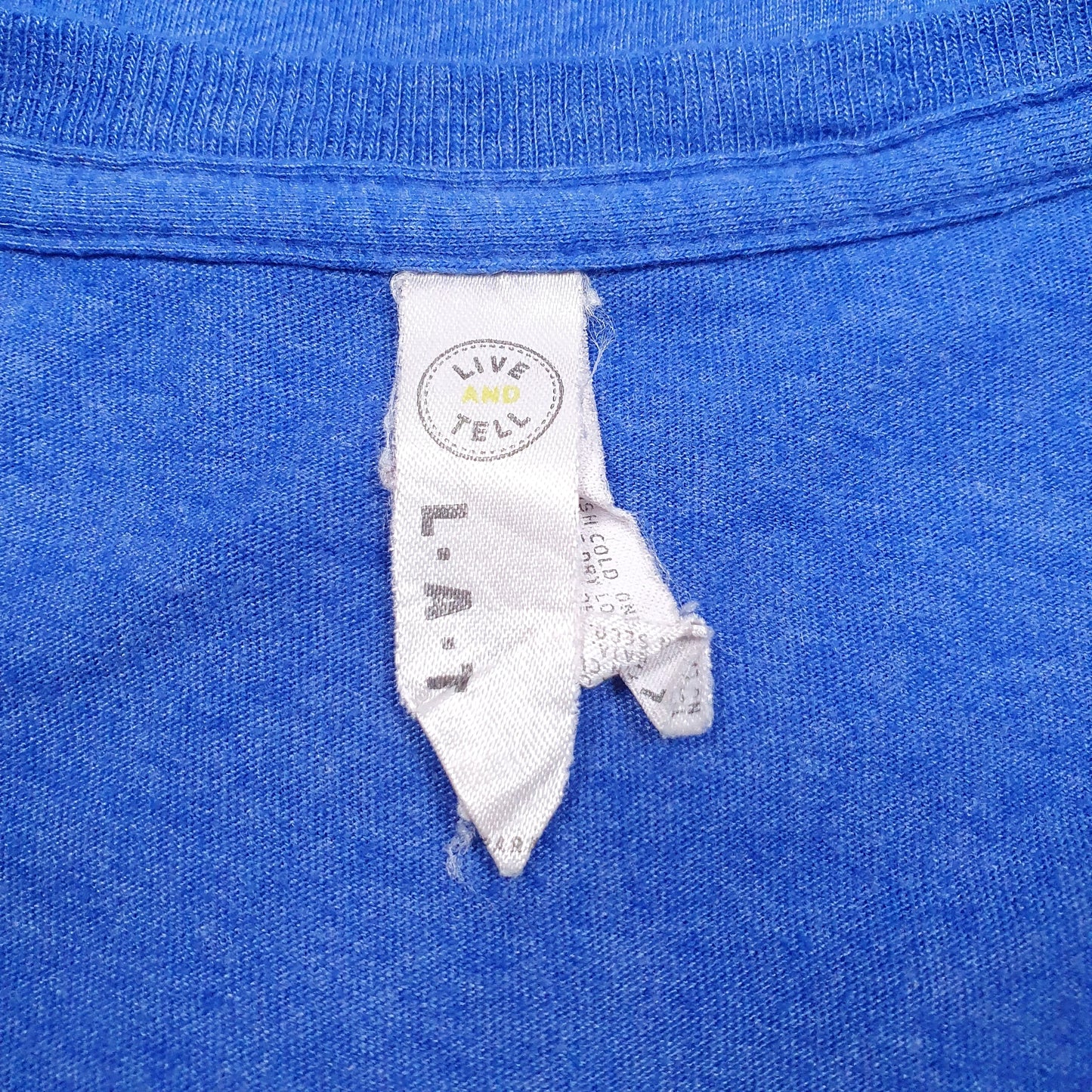 Mens Blue L.A.T.   T Shirt