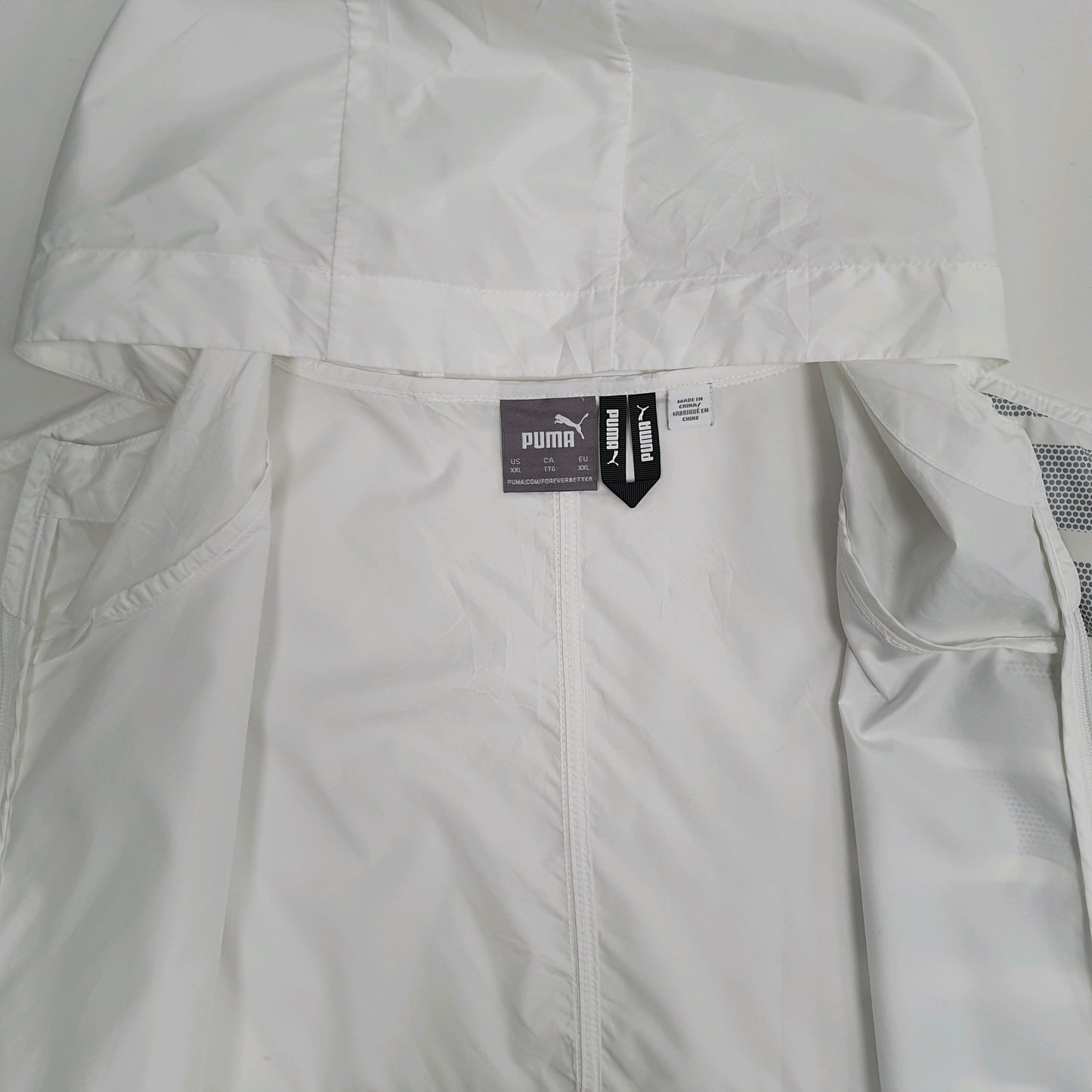 Mens White Puma   Coat