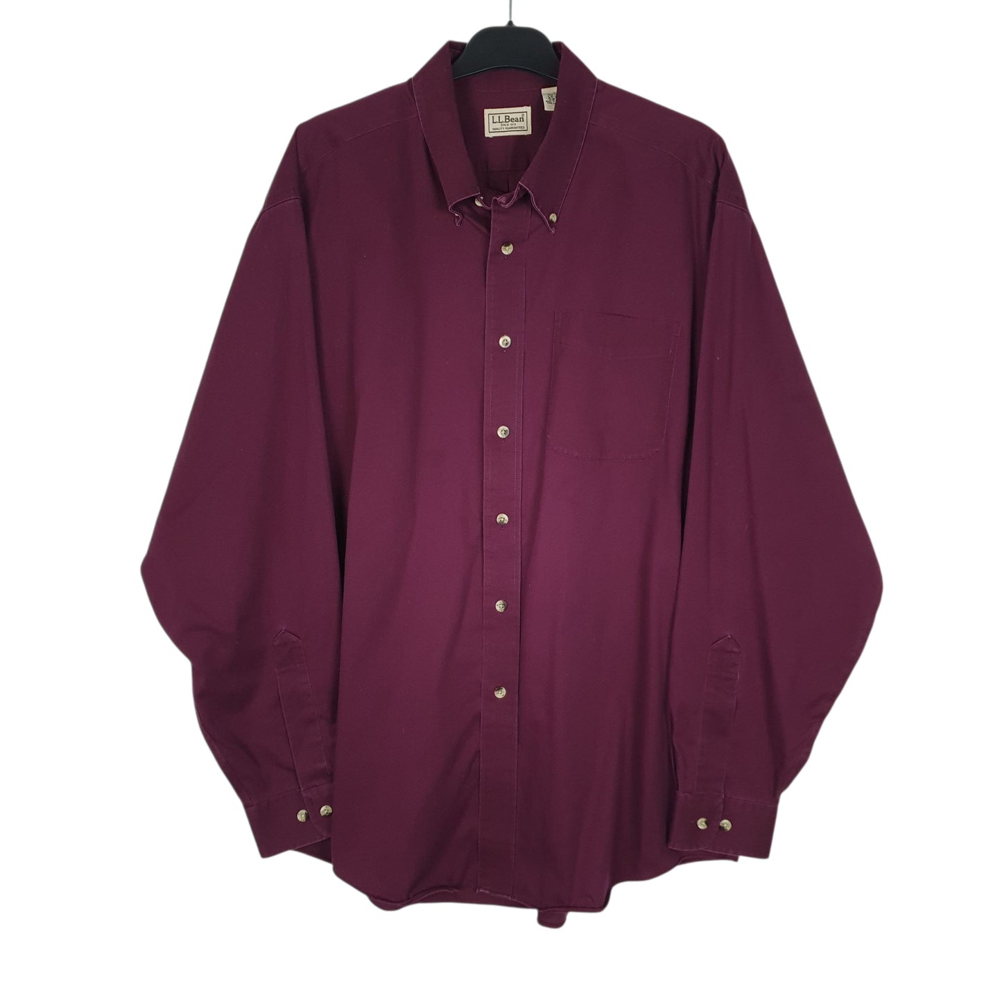 Mens Purple L.L.Bean  Long Sleeve Shirt