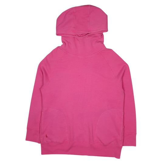 Womens Pink Polo Ralph Lauren Baggy Fit Hoodie Jumper