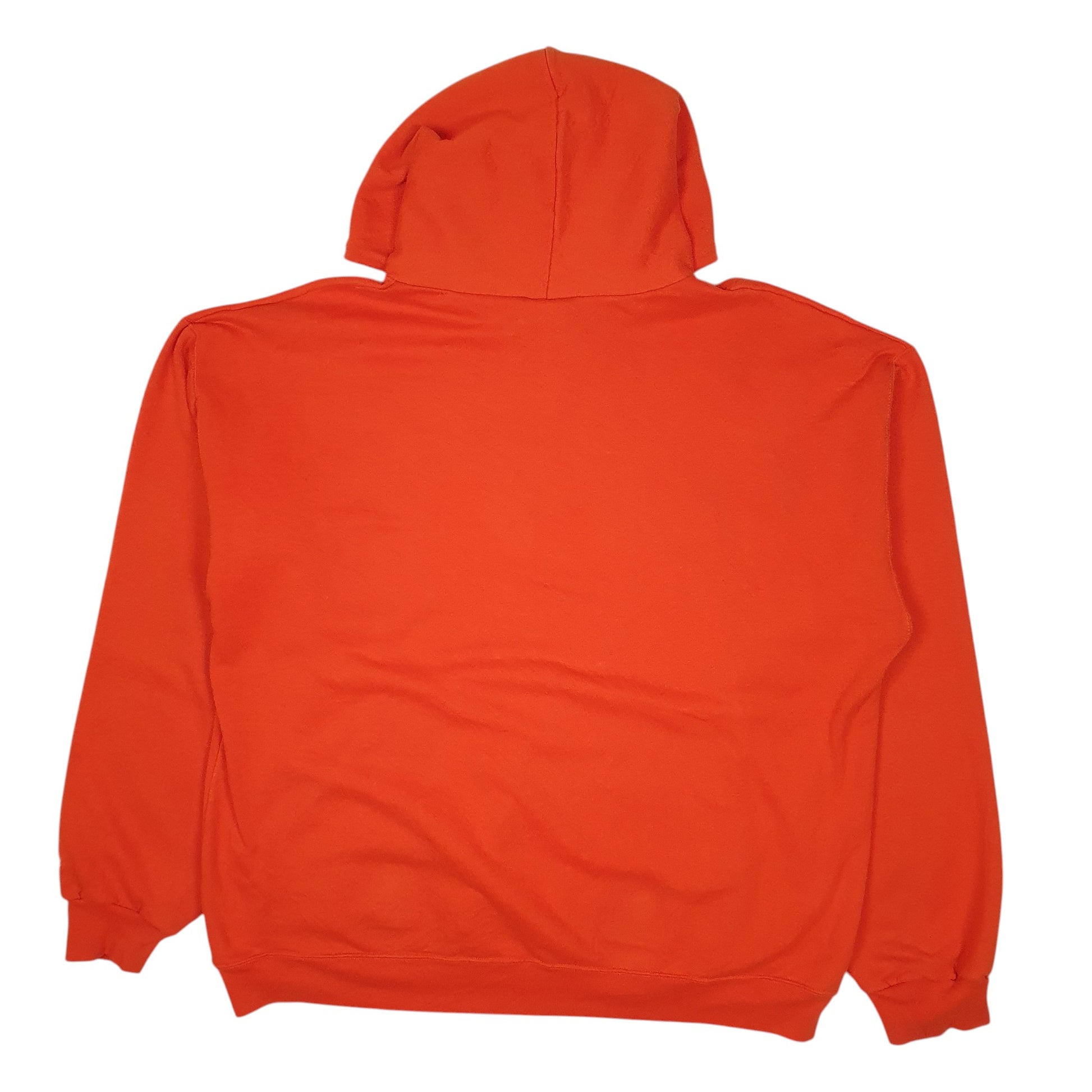 Mens Orange Champion Coast Guard Hoodie Jumper