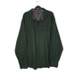 Mens Green Woolrich Thick Herringbone Long Sleeve Shirt
