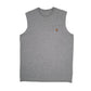 Mens Grey Carhartt Sleeveless Vest Short Sleeve T Shirt
