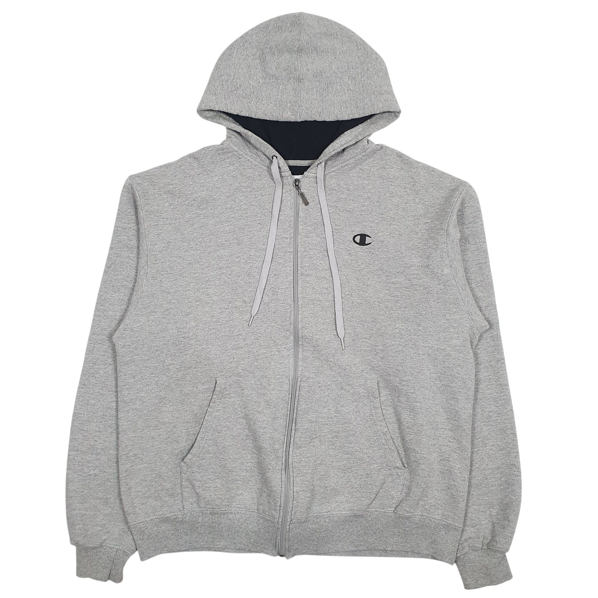 Mens Grey Champion  Full Zip Jumper