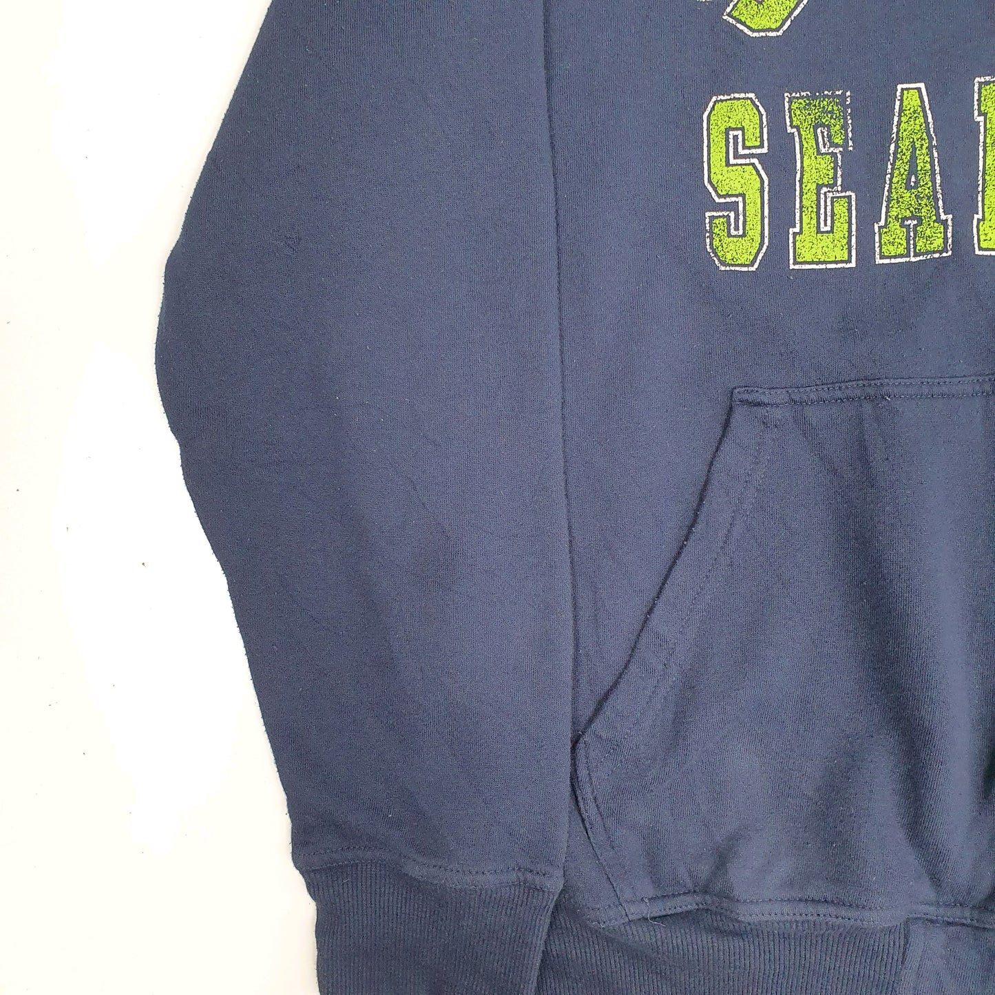 Mens Navy NFL Seattle Seahawks Hoodie Full Zip Jumper