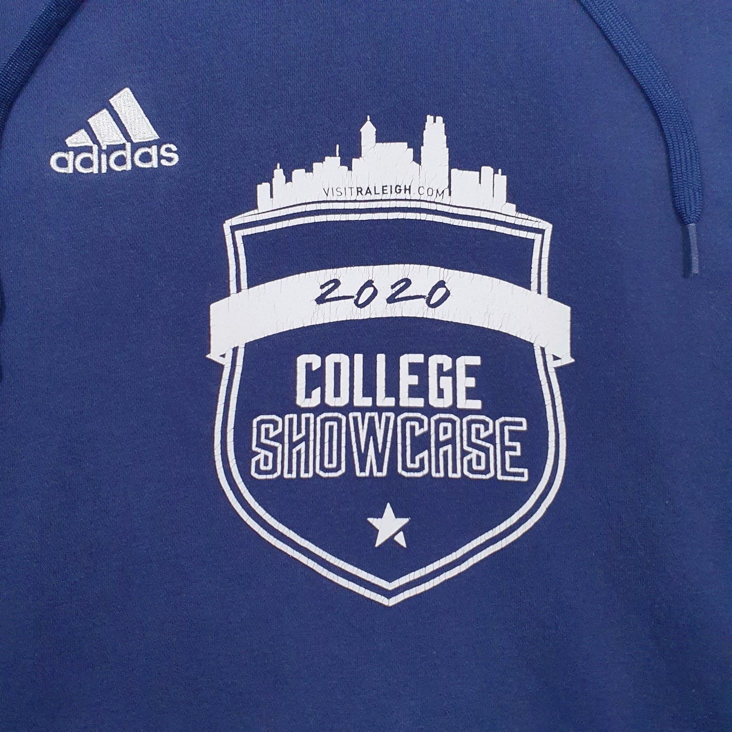 Mens Blue Adidas  Hoodie Jumper