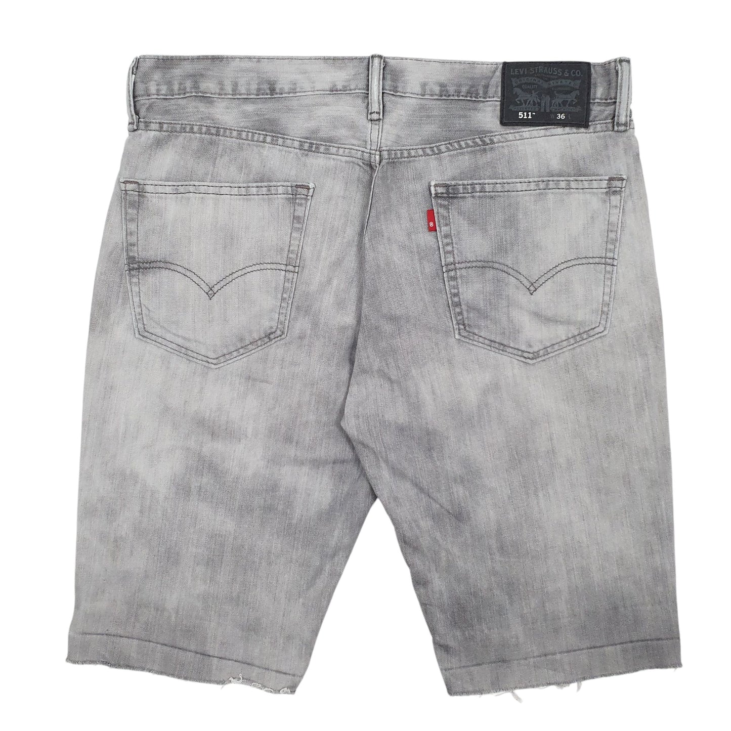Mens Grey Levis 511 Hoodie Shorts