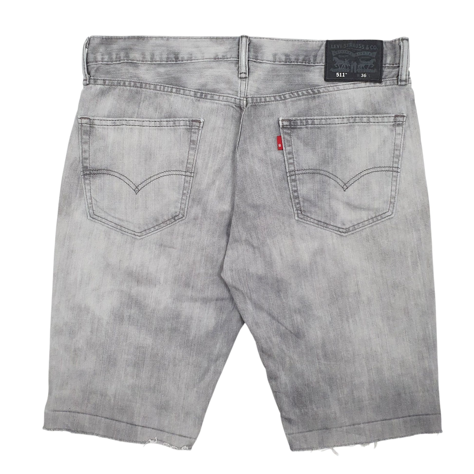 Mens Grey Levis 511 Hoodie Shorts