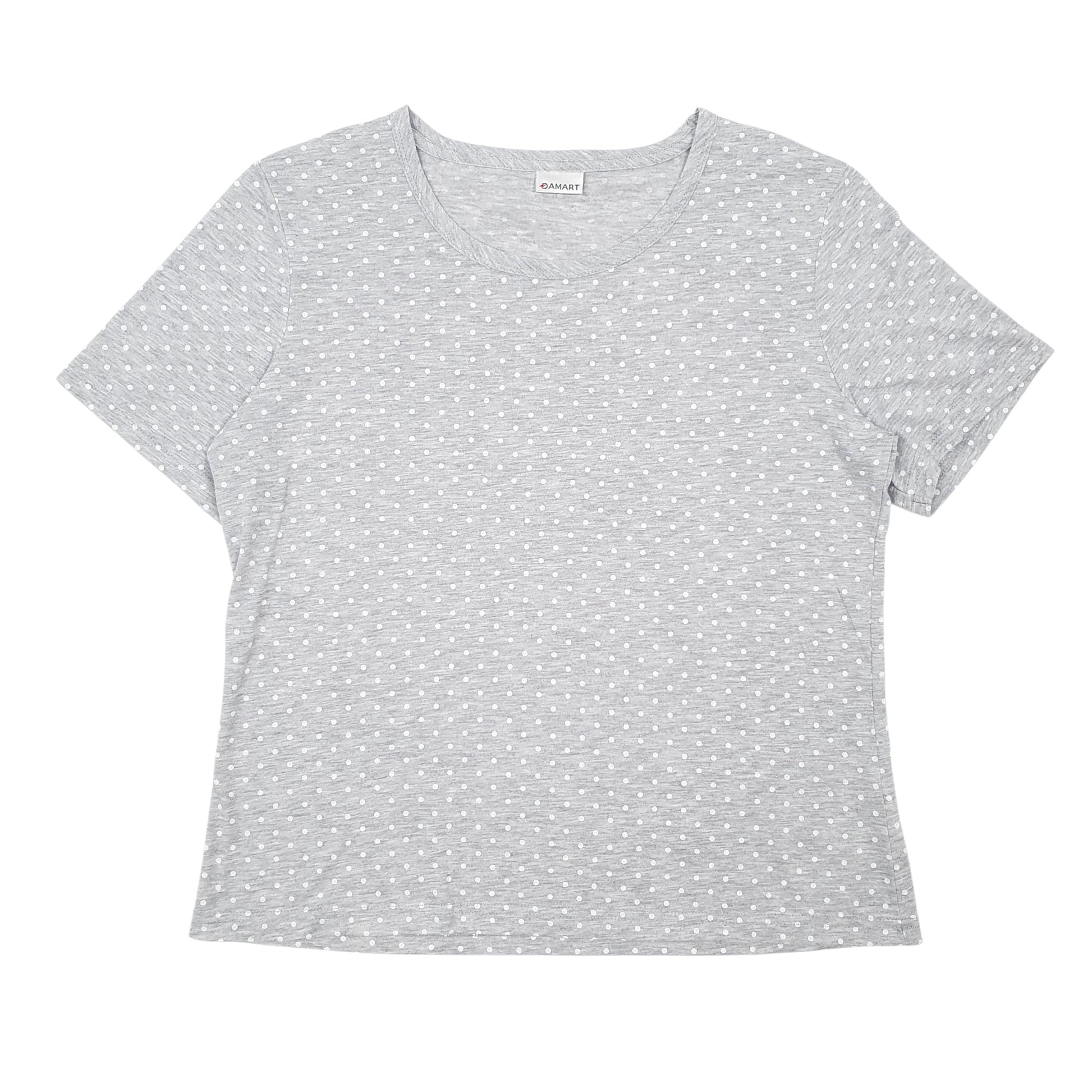 Womens Grey Damart  Short Sleeve T Shirt