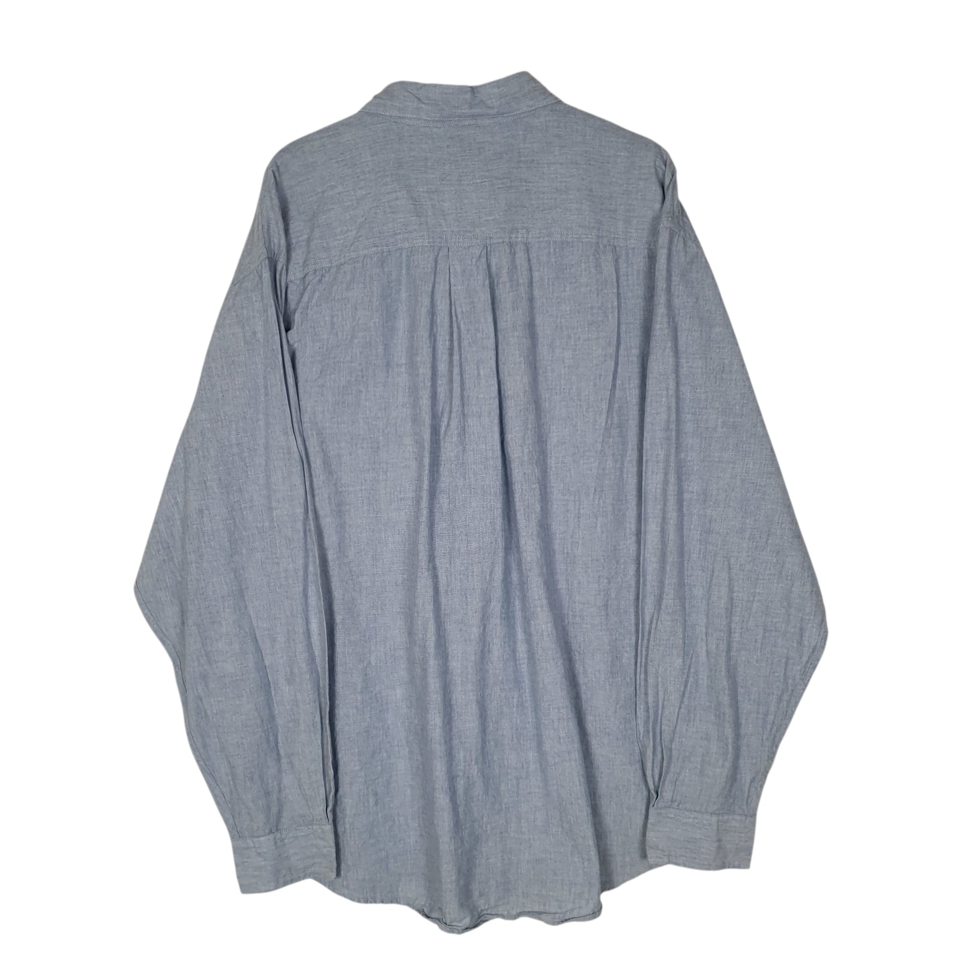 Mens Blue L.L.Bean Vintage 00s  Shirt