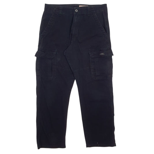Mens Black Wrangler  Cargo Trousers