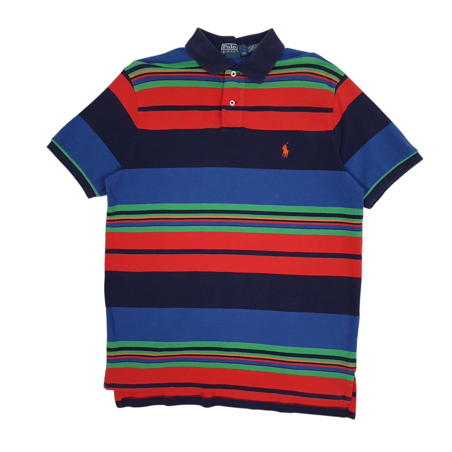 Mens Blue Polo Ralph Lauren Custom Fit Short Sleeve Polo Shirt