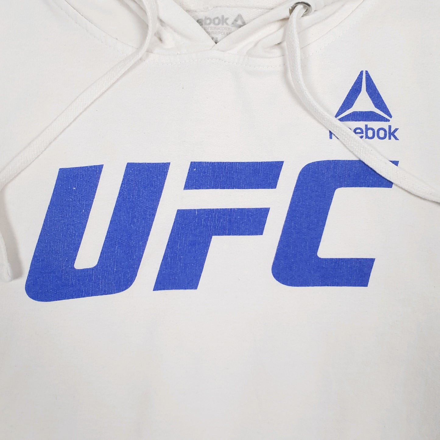 Mens White Reebok UFC Hoodie Jumper