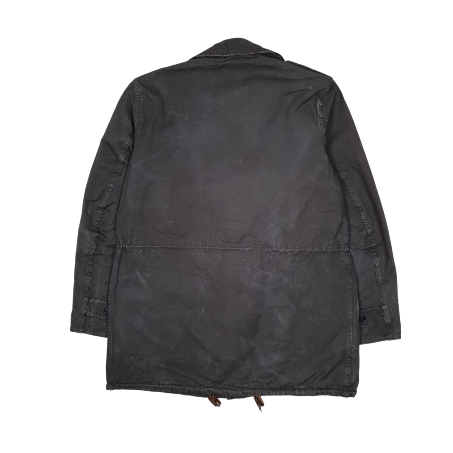 Mens Grey Seyntex Dutch Civil Defense Vintage 1960s Military  Coat