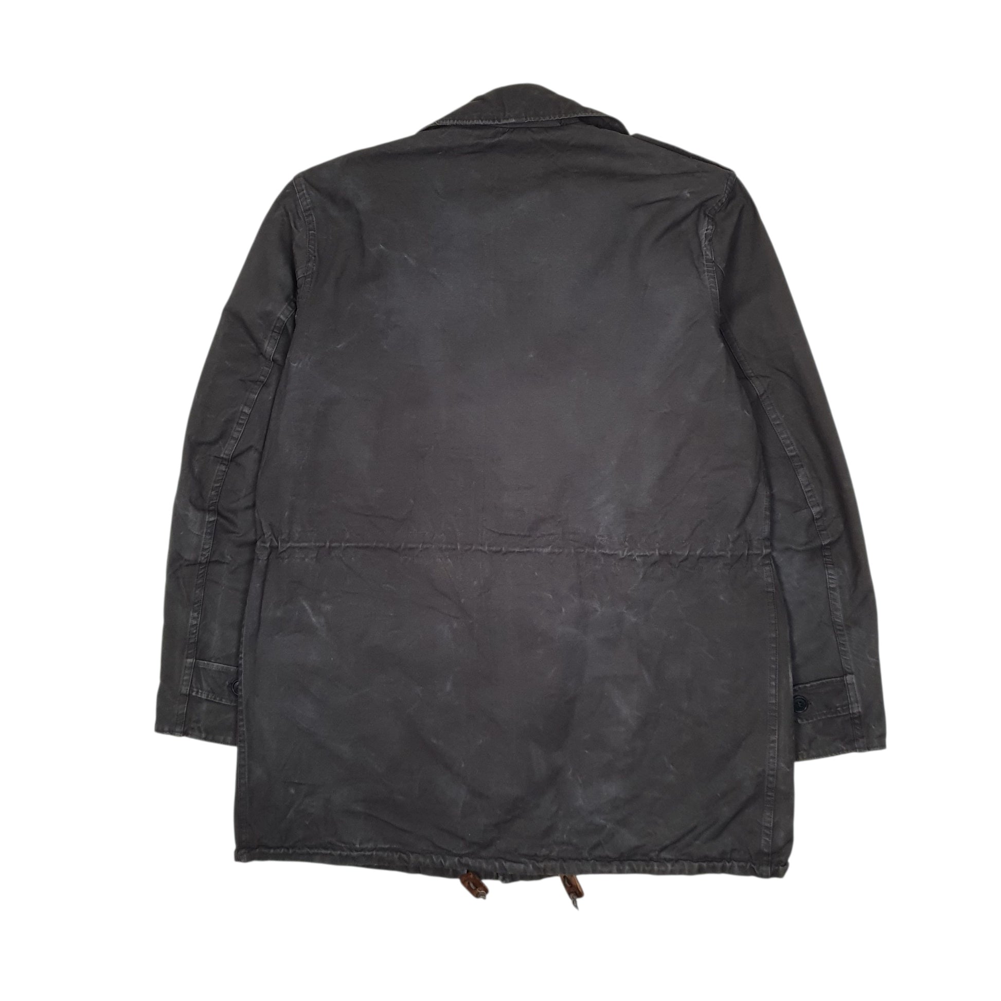 Mens Grey Seyntex Dutch Civil Defense Vintage 1960s Military  Coat