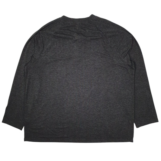 Mens Grey Taohuadao Henley  T Shirt