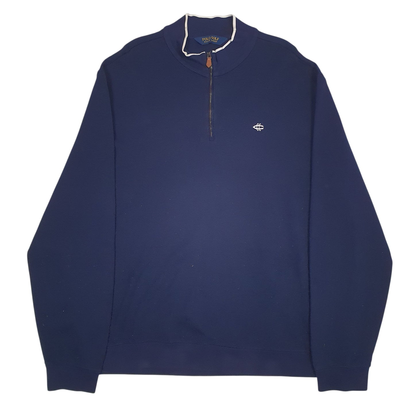 Mens Navy Polo Ralph Lauren Golf Quarter Zip Jumper