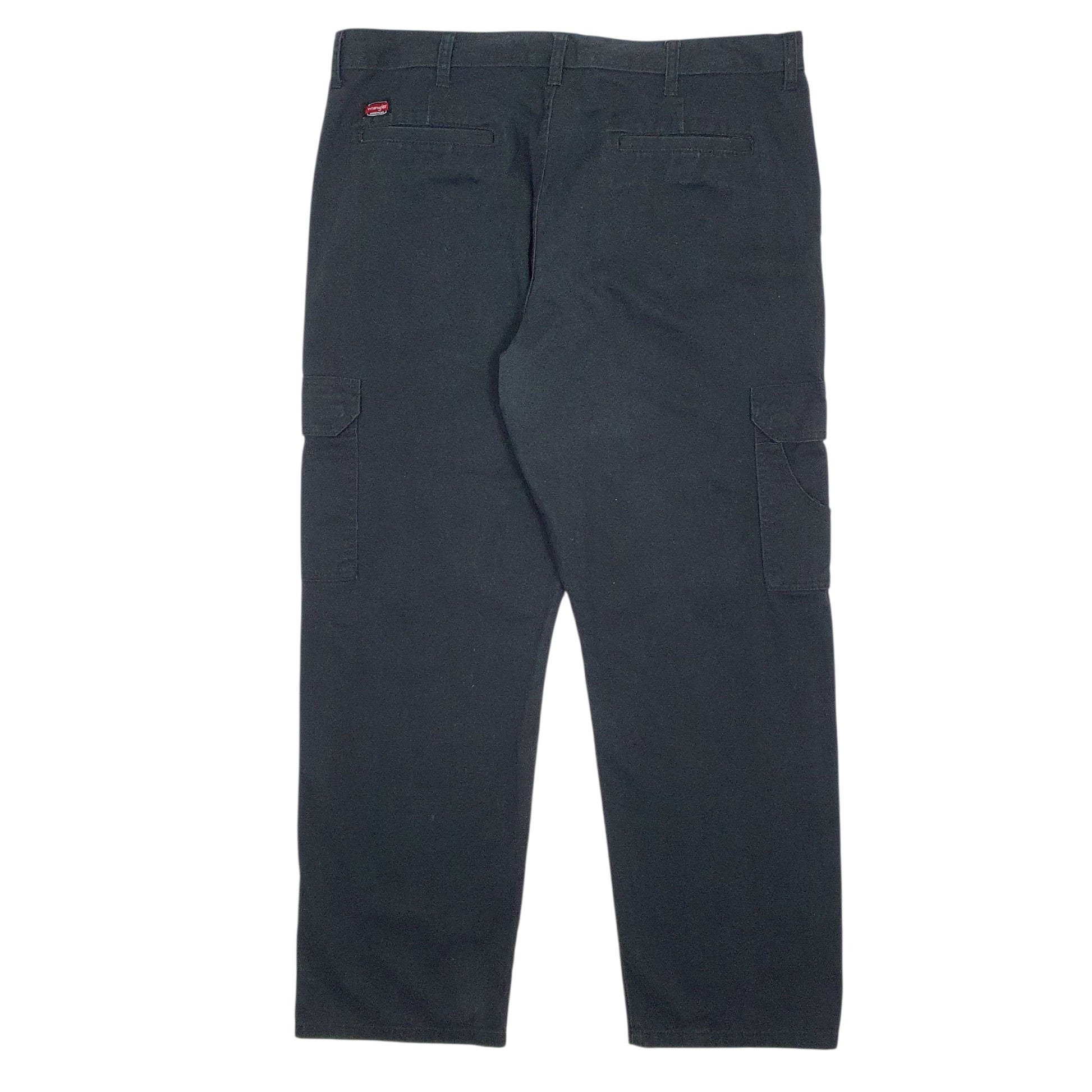 Mens Black Wrangler Workwear  Trousers