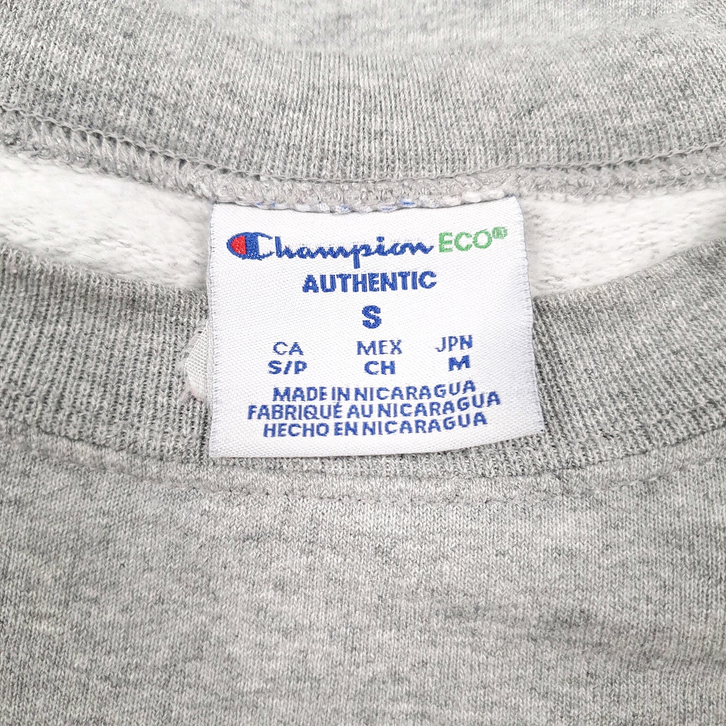 Mens Grey Champion Pepperdine Crewneck Jumper