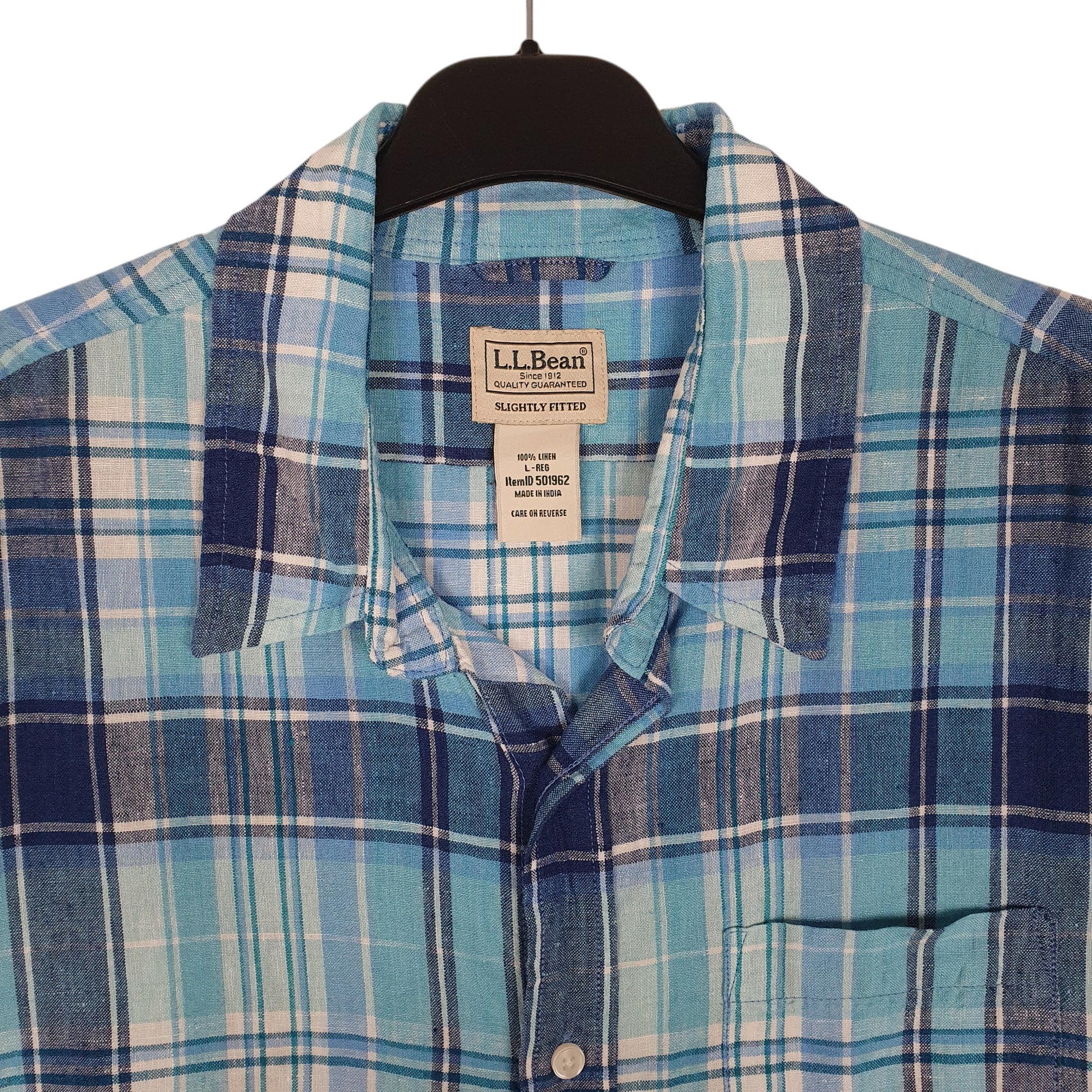 Mens Blue L.L.Bean   Shirt