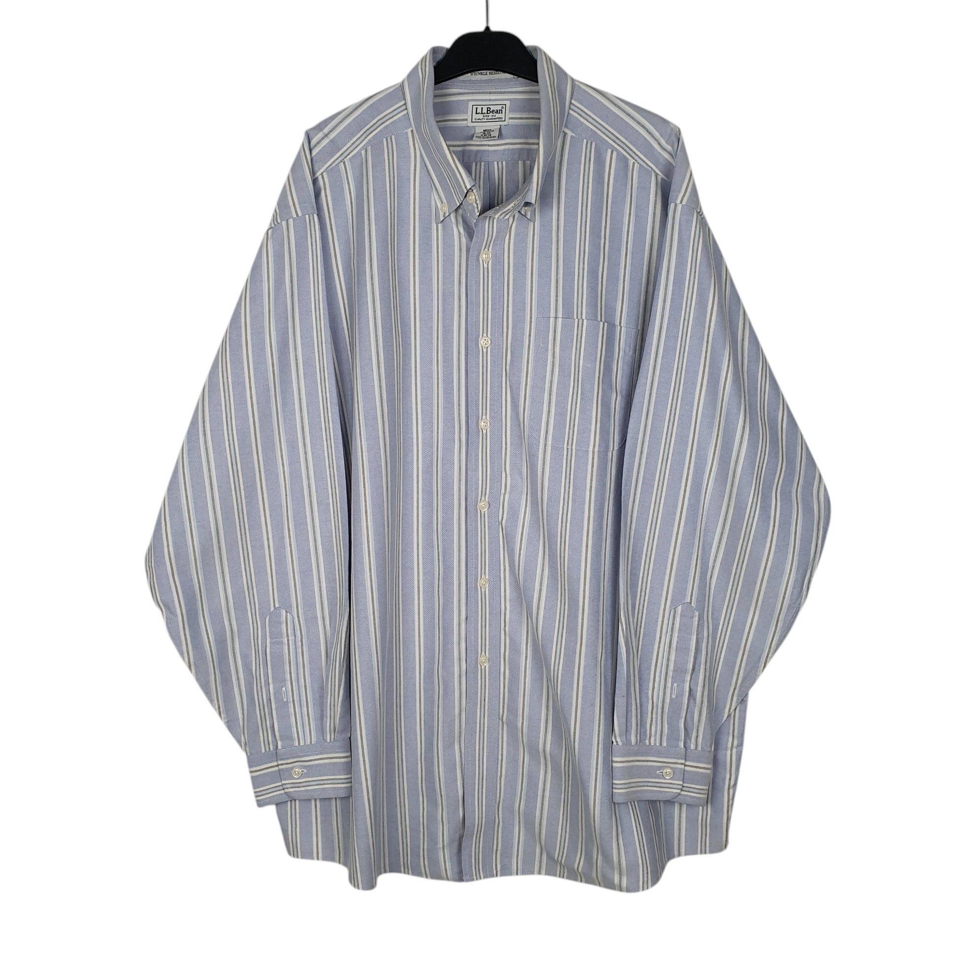 Mens Blue L.L.Bean  Long Sleeve Shirt