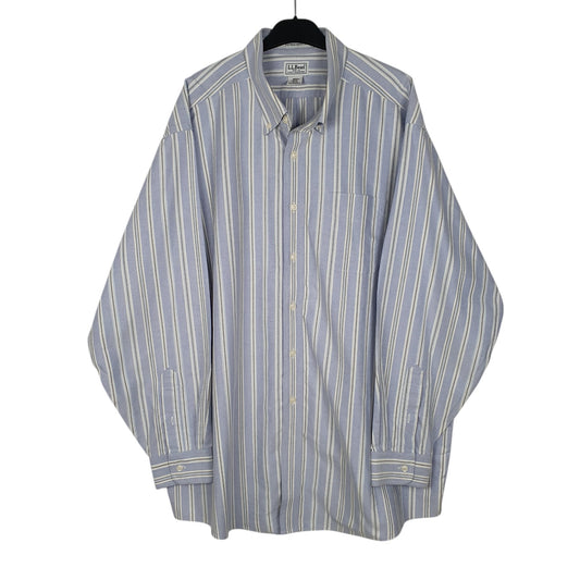 Mens Blue L.L.Bean  Long Sleeve Shirt