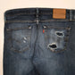 Mens Blue Levis Distressed  Jeans