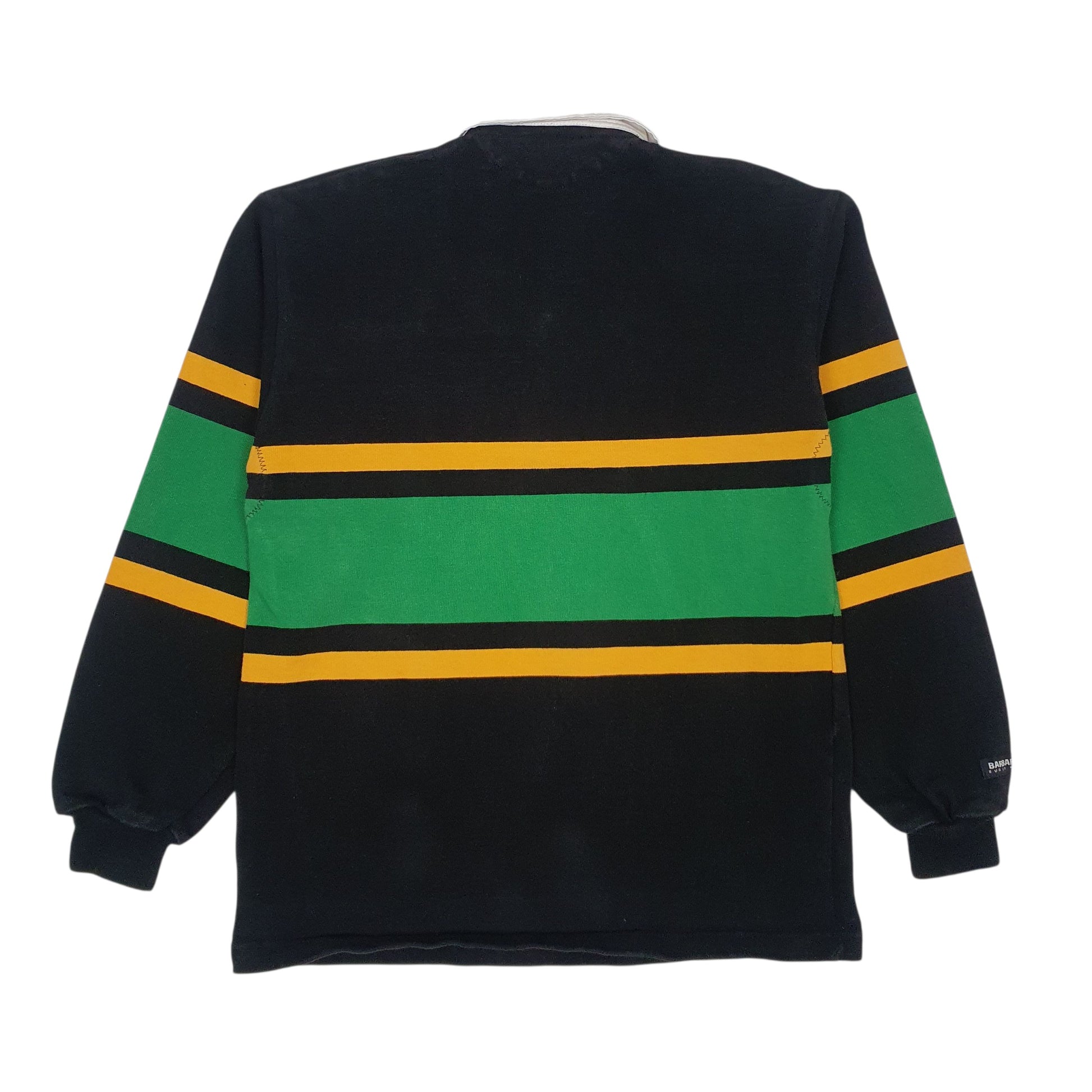 Mens Black Barbarian Rugby Beamsville Buccaneers Crewneck Polo Shirt