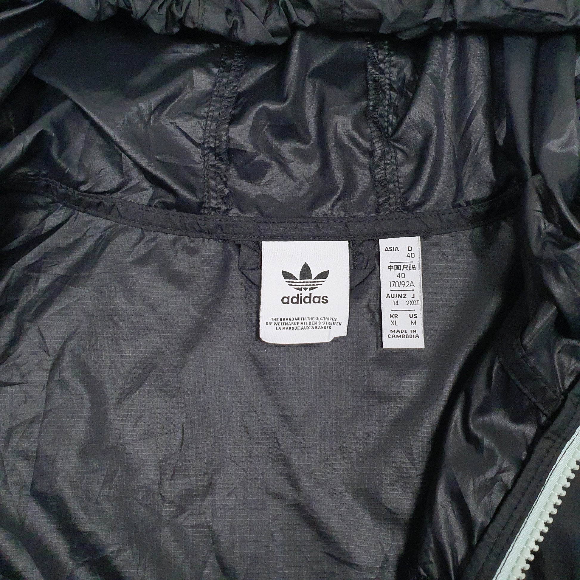 Womens Black Adidas  Quarter Zip Coat