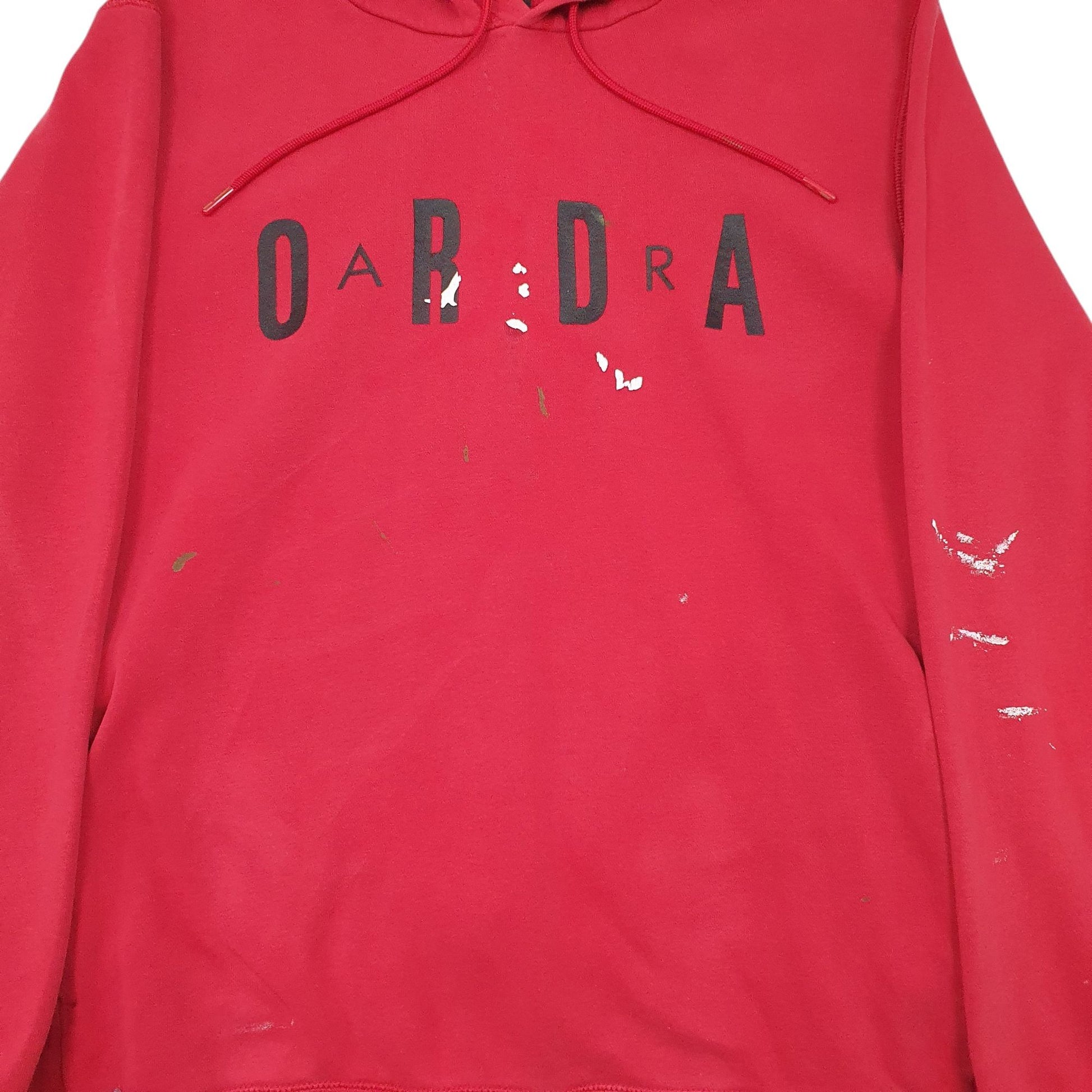 Mens Red Nike Air Jordan Hoodie Jumper