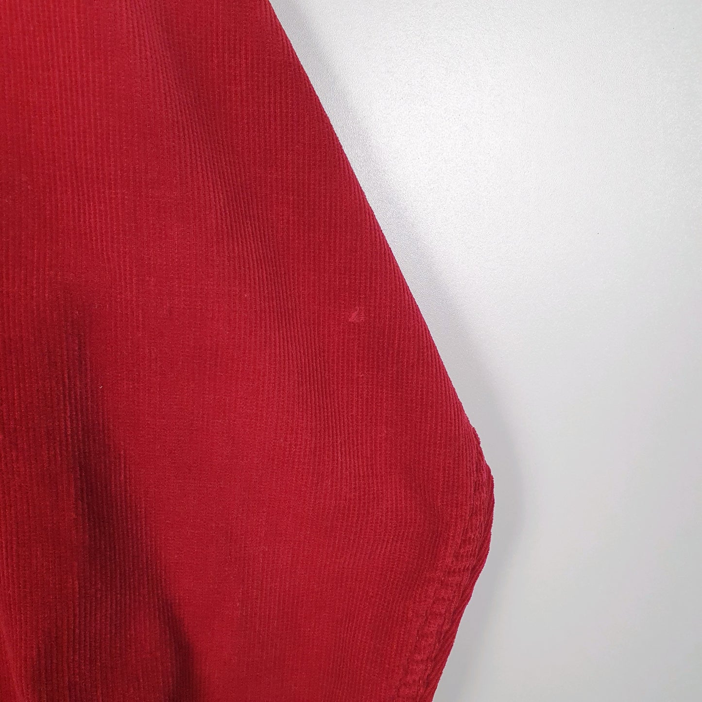 Mens Red Eddie Bauer Vintage 90s Corduroy  Shirt