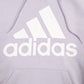 Womens Purple Adidas Spellout Hoodie Jumper