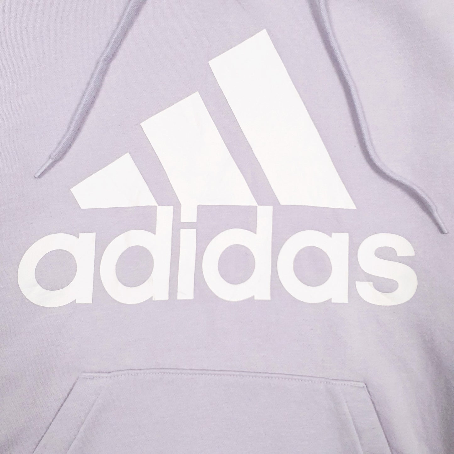 Womens Purple Adidas Spellout Hoodie Jumper