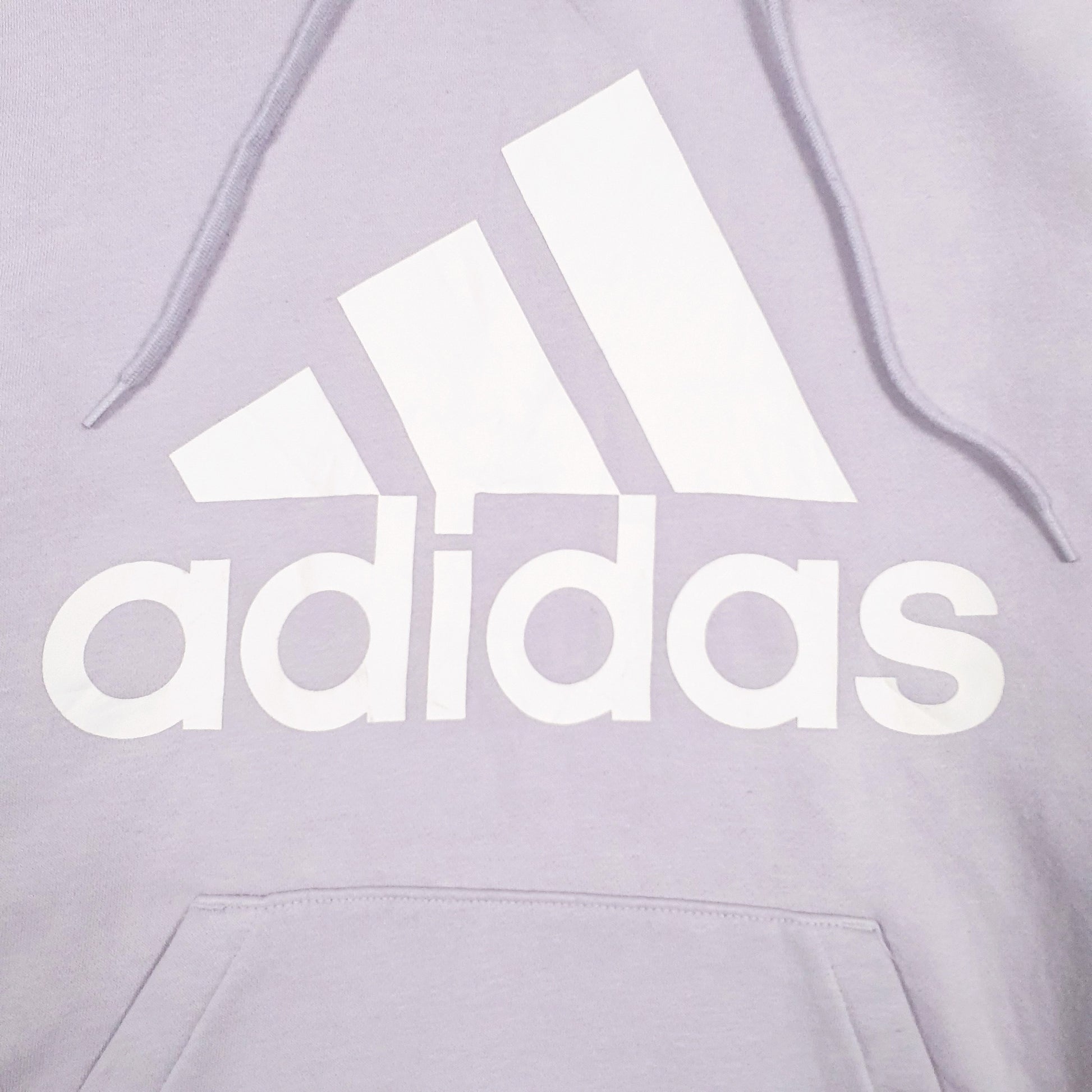 Womens Purple Adidas Spellout Hoodie Jumper