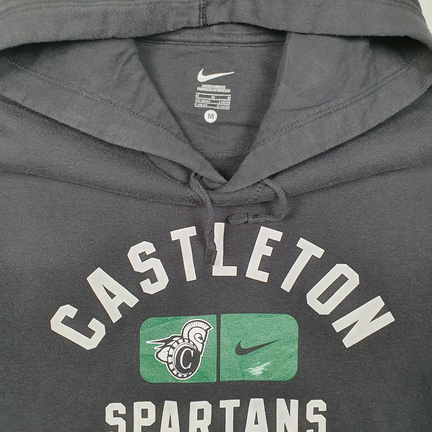 Mens Black Nike Castleton Spartans Hoodie Jumper