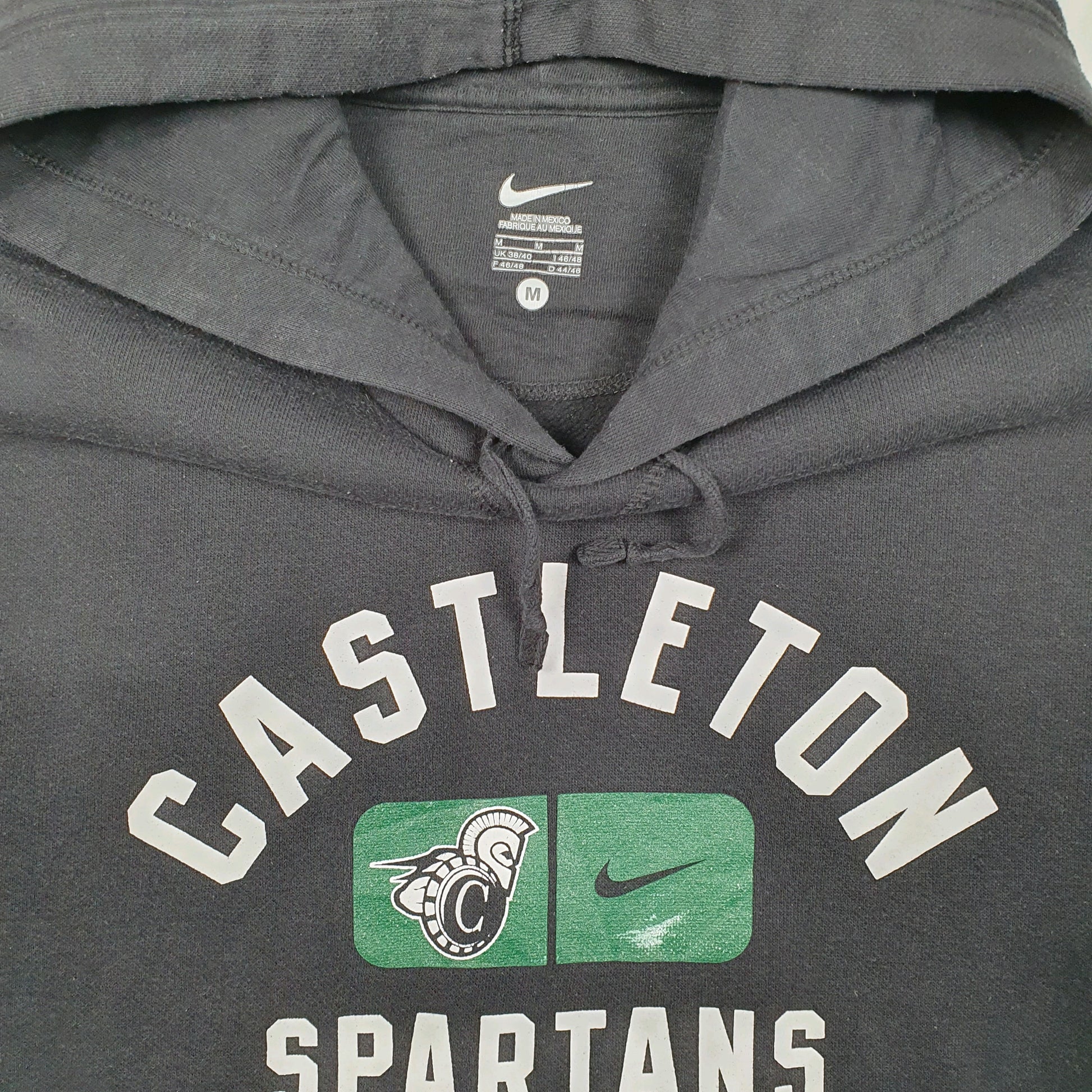 Mens Black Nike Castleton Spartans Hoodie Jumper