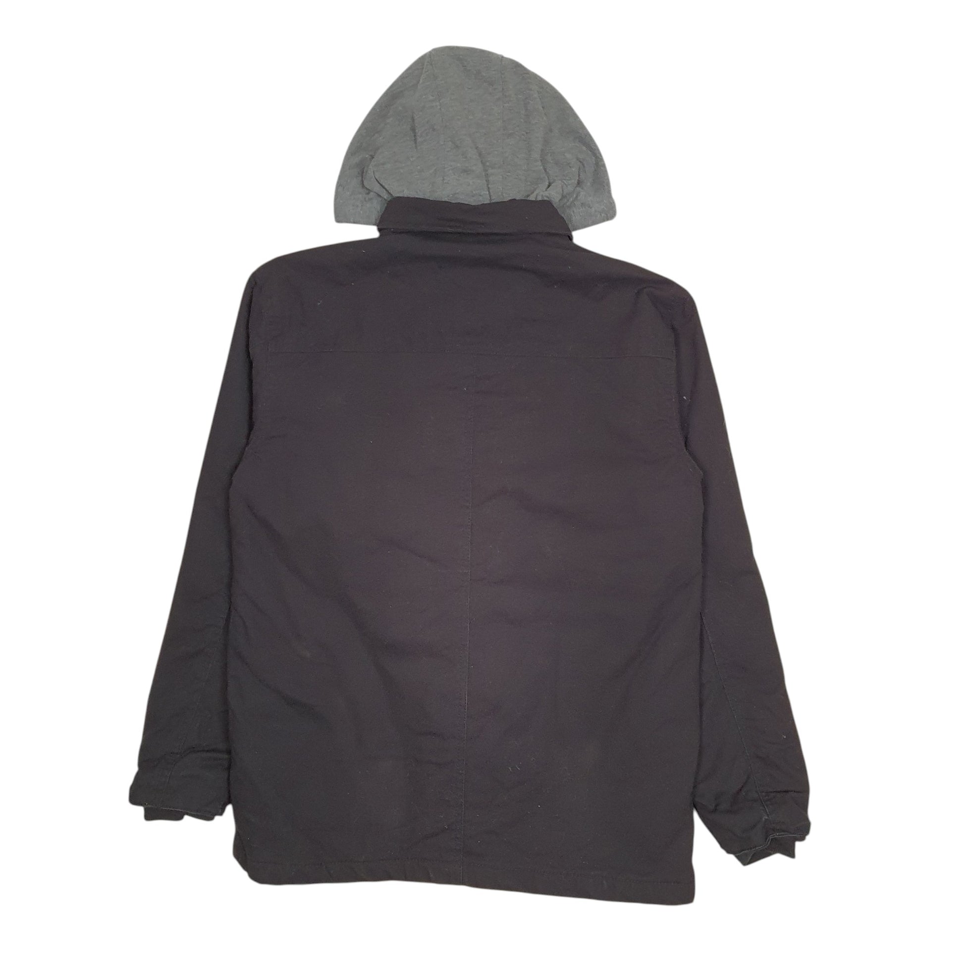 Mens Black Wrangler Chore Overshirt Hoodie  Coat